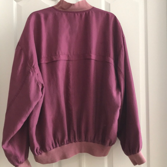 💦 Vintage Silk Comfy Bomber Lightweight Jacket/L - Picture 3 of 6